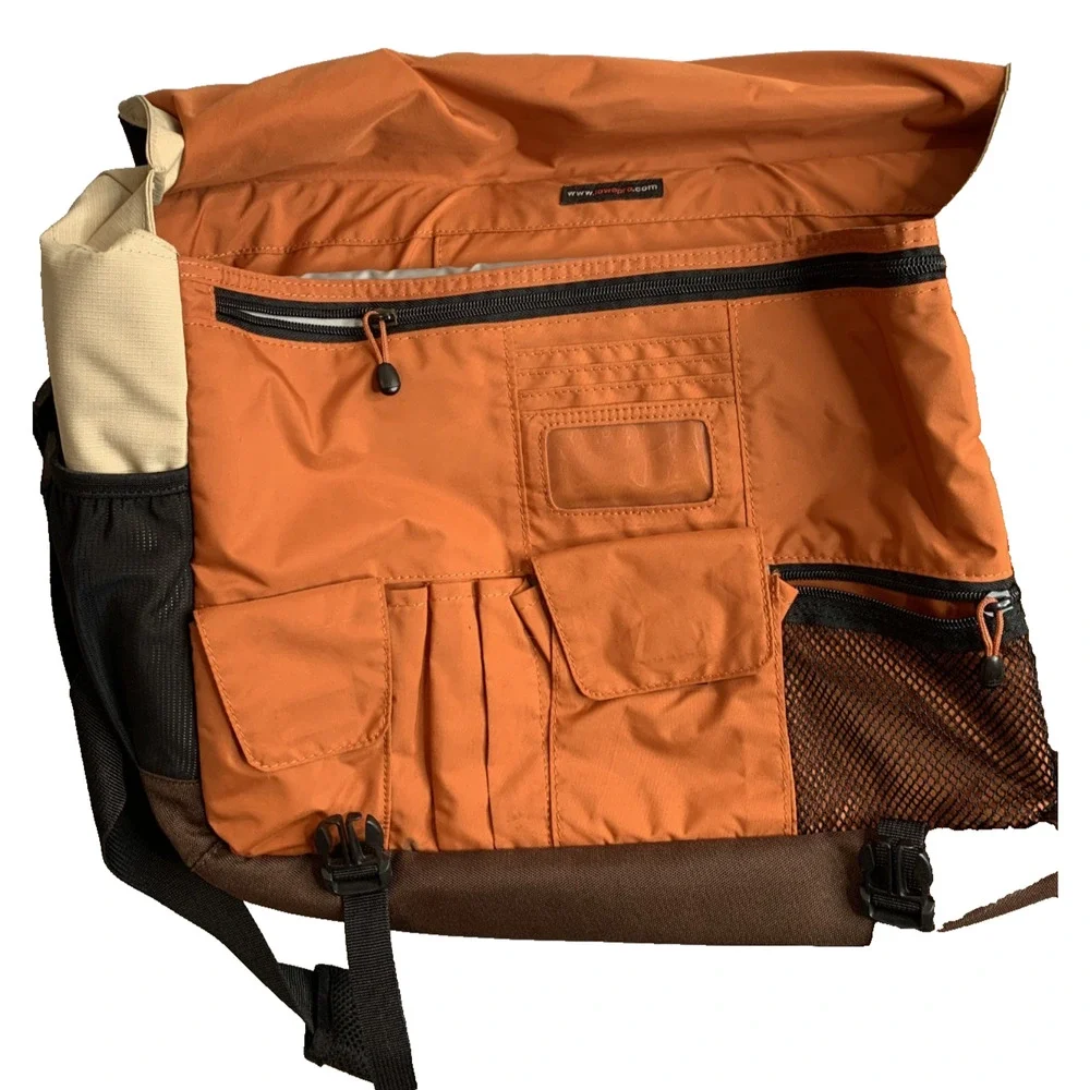 Lowepro Messenger/ laptop Bag - Brown/Orange/Gray 21: x 15